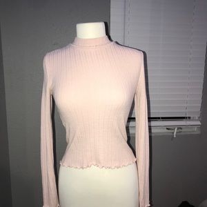 Pink turtle neck shirt